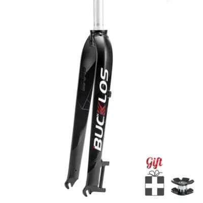 26 27.5 29er Mountain Bike Rigid Fork QR 9mm Straight Tube Bicycle Front Fork - Image 1 of 4