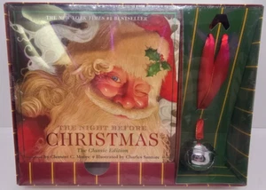 The Night Before Christmas Board Book Classic Edition & Sleigh Bell Gift Set New - Picture 1 of 6
