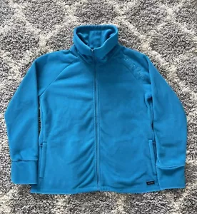 Giacca Calvin Klein donna XL super pile full zip blu - Foto 1 di 7