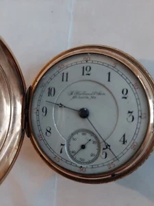 very rare j bolland & son pocket watch, pat'd Dec.7 1886 very few made. - Picture 1 of 17
