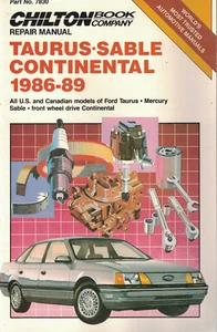 Chilton Repair & Tune-Up Guide: Ford Taurus & Mercury Sable 1986-1989. - Picture 1 of 1