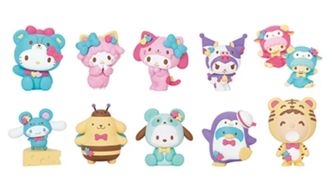 Sanrio Animal Collection Happy lottery figure doll Kitty Purin Cinnamoroll Cover