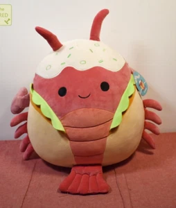 Squishmallows 16'' Lorono Red Lobster in Lobster Roll Plush - Picture 1 of 5