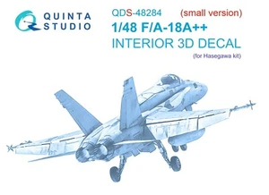 Quinta Studio QDS-48284 3D Interior Decal Set for F/A-18A++ (for Hasegawa) 1/48 - Picture 1 of 8