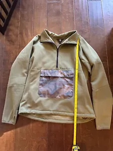 Mens XL Green and Camo Volcom Fleece Lined Pullover Long Sleeve - Picture 1 of 1
