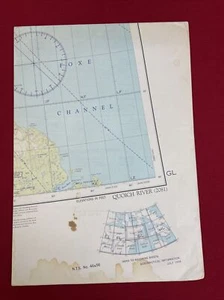 Carta Aeronautica Mondiale Vintage 1968 Mappa Aerea QUOICH RIVER 2081 N.T.S. 46/56 - Foto 1 di 12