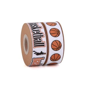 2 Rolls 20 Yards Sport Ball Ribbon3/4Inch Fabric Ribbons for Wreath Gift Wrap... - Picture 1 of 7