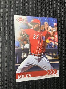 2020 Kahns Baseball Trading Card Cincinnati Reds Team Issued Wade Miley