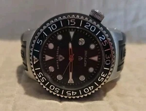 🔥 Swiss Legend Neptune Mens Watch Large Dial HTF - Picture 1 of 5