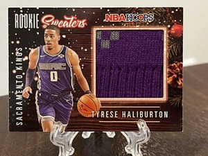 2020-21 Panini Hoops Tyrese Haliburton Rookie Sweaters No. RSW-TYR 