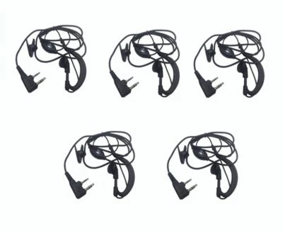 5pcs Ptt Mic Headphone Walkie Talkie Earpiece Baofeng Headset for UV-5R 6R 888S - Image 1 of 4