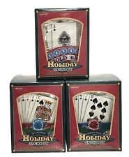 3-The Holiday Jackpot Ornament TEXAS HOLDEM/AND CASINO Playing Cards Vintage