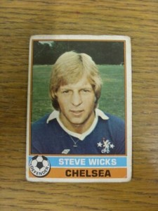 1977/1978 Trade Card: Chelsea - Steve Wicks  [Card No.157] Topps Chewing Gum - F