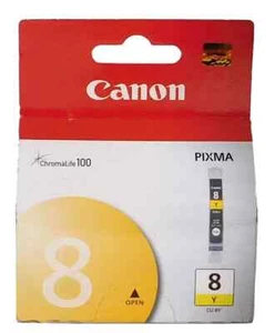 Genuine Canon CLI-8 Yellow Ink Cartridge - Photo 1/1