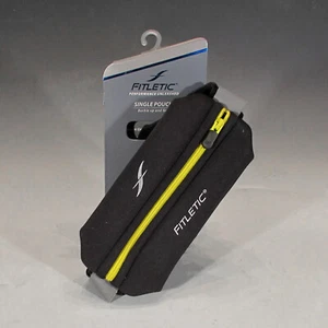 Fitletic Running Belt (Black / Yellow) - Fanny Pack, Travel and Adventure Belt - Picture 1 of 10