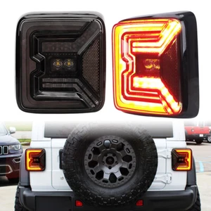 Pair LED Tail Lights Turn Signal /Brake/Reserve For Jeep Wrangler JL JLU 2018-21 - Picture 1 of 12