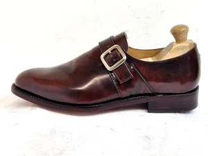 Samuel Windsor Handmade Herren Schnallen Schuhe Vollleder Braun UK 8 EU 42 - Bild 1 von 9