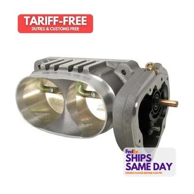 Bbk 1763, One Natural Aluminum Twin 62Mm Throttle Body Fits 05-10 Mustang Gt  - Image 1 of 4