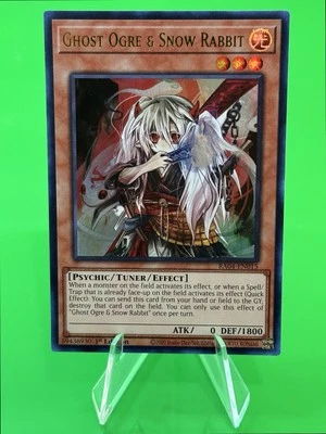 Yu-Gi-Oh Quarter Century Stampede Ghost Ogre & Snow Rabbit UR RA04-EN015 NM!! - Image 1 of 3