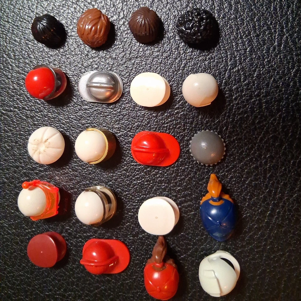 LEGO (R) Minifigur Kopfbedeckungen Helme Mütze Haare 20 Stück - Bild 1 von 1