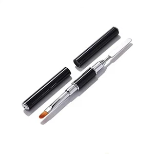 Poly Nail Gel Brush & Picker, Dual - Ended Stainless Steel Gel Nail Brush Too... - Picture 1 of 7