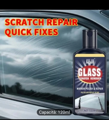 GLASS POLISH elimina graffi opacità parabrezza lunotto vetri AUTO CAMION CAMPER - Imagen 1 de 4