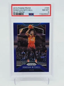 2019-20 Panini Prizm DONOVAN MITCHELL Blue Prizm /199 π₯ PSA 8 - Picture 1 of 2