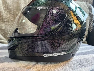 Damas Icono Airmada Azúcar Calavera Casco Talla Pequeña Nunca Usado Foto 1 de 4