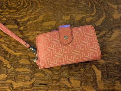 Liz Claiborne Bifold Wallet Peach Fabric - Image 1 of 4