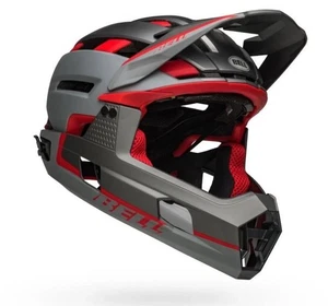 Klingel Fahrrad Super Air R Spherical matt grau/rot Medium - voll funktionsfähig - Bild 1 von 5