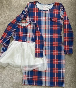 Mommy Daughter Christmas Dress Women Size Small and Girl Size 4T - Picture 1 of 7
