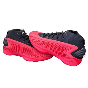 ADIDAS Anthony Edwards Basketball Shoe Kids Size US 3.5 Core Black/Red - Picture 1 of 9