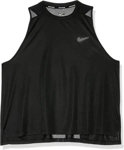 Nike Womens Plus Size Dry Miler Running Tank Top Black Vest Size 1X 2X 3X - Picture 1 of 8