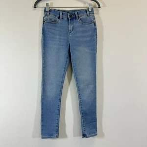 Crewcuts Girls Runaround Skinny Jeans Size 12 Stretch Blue High Rise - Picture 1 of 8