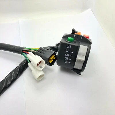 Conjunto de interruptor izquierdo con lámpara de bocina Fit HiSun Tactic 800 2 2016-up MASSIMO SUPERMACH Foto 1 de 4