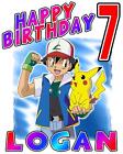 POKEMON PIKACHU BIRTHDAY T-SHIRT Personalized Any Name/Age Toddler to Adult 
