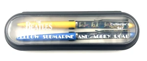 The BEATLES Collector's Set of 2 MOTION ACTIVATED Pens MIP New ABBEY RD Yellow - Picture 1 of 5