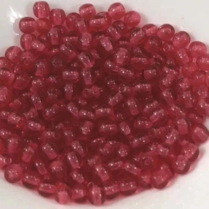 Czech Pressed Druk Round Smooth Glass Beads 4mm Red Fuchsia 100 pieces CL153 - Picture 1 of 1