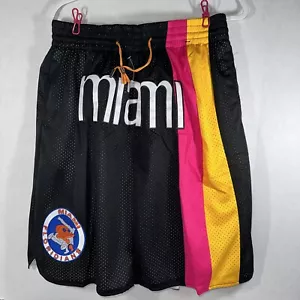 NWOT Just Don NBA Retro Miami Floridians Basketball Shorts Men Size XXL - Picture 1 of 8