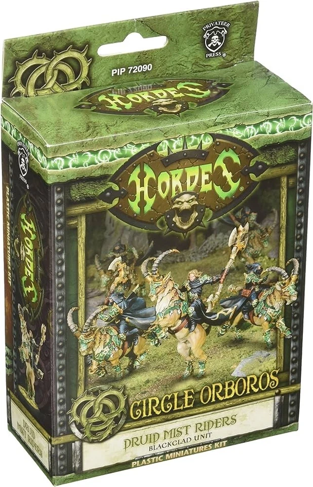 Hordes Circle Orboros Druid Mist Riders Blackclad Unit Plastic Miniatures Kit - Image 1 of 1