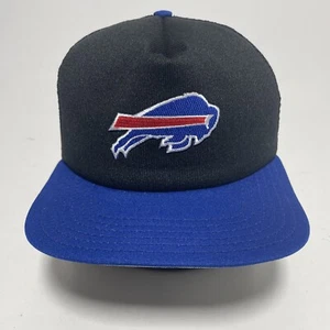 Vintage Buffalo Bills Hat Cap SnapBack New Era Trucker Mesh Patch Dupont Visor - Picture 1 of 17