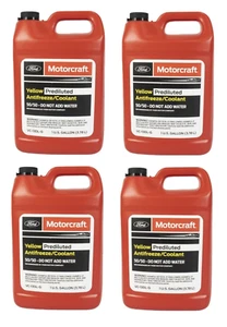4Gallons Engine Coolant Antifreeze for FORD MOTORCRAFT Orange/Yellow Pre diluted - Picture 1 of 3