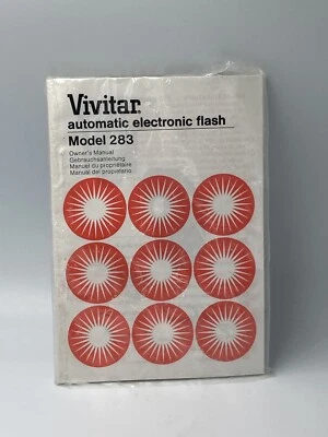 Vivitar Flash 283 Owners Instruction Manual In Orig packaging - Image 1 of 2