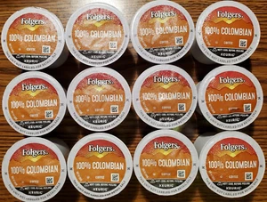 12 Folgers 100% Colombian Keurig K-Cups -$$- - Picture 1 of 1