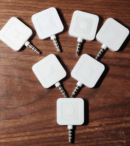 SQUARE credit card readers (7) A-SKU-0047 3.5mm jack used EXC Apple/Android $30 - Picture 1 of 3