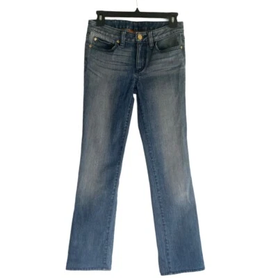 Tory Burch Womens straight leg jeans whiskering and fading Size 25  - Image 1 of 4