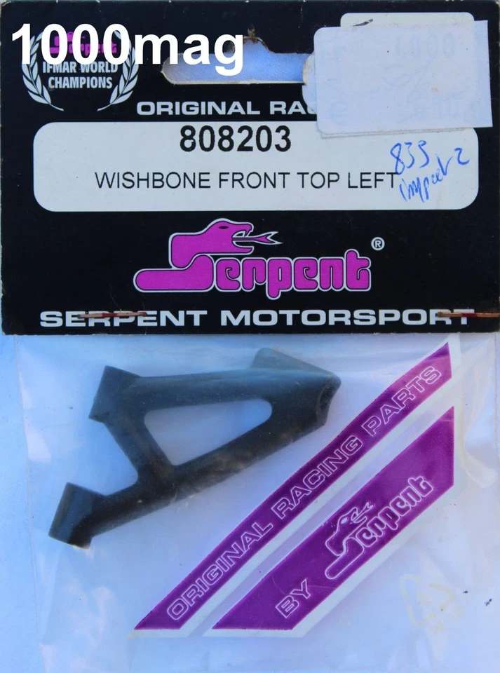 SERPENT MOTORSPORT WISHBONE FRONT TOP LEFT  808203  835 IMPACT 2  M2 RACING - Photo 1/1