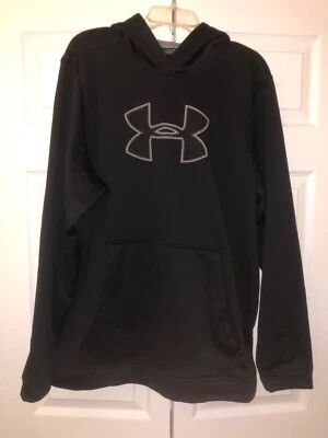 Under Armour Coldgear XXL black pullover hooded jacket with front pockets - Image 1 of 4