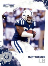 2010 Score Football Card #123 Clint Session