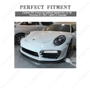 Carbon TPC Front Lip Splitter Spoiler for 12-18 Porsche 911 991.1 &991.2 Turbo&S - Bild 1 von 7